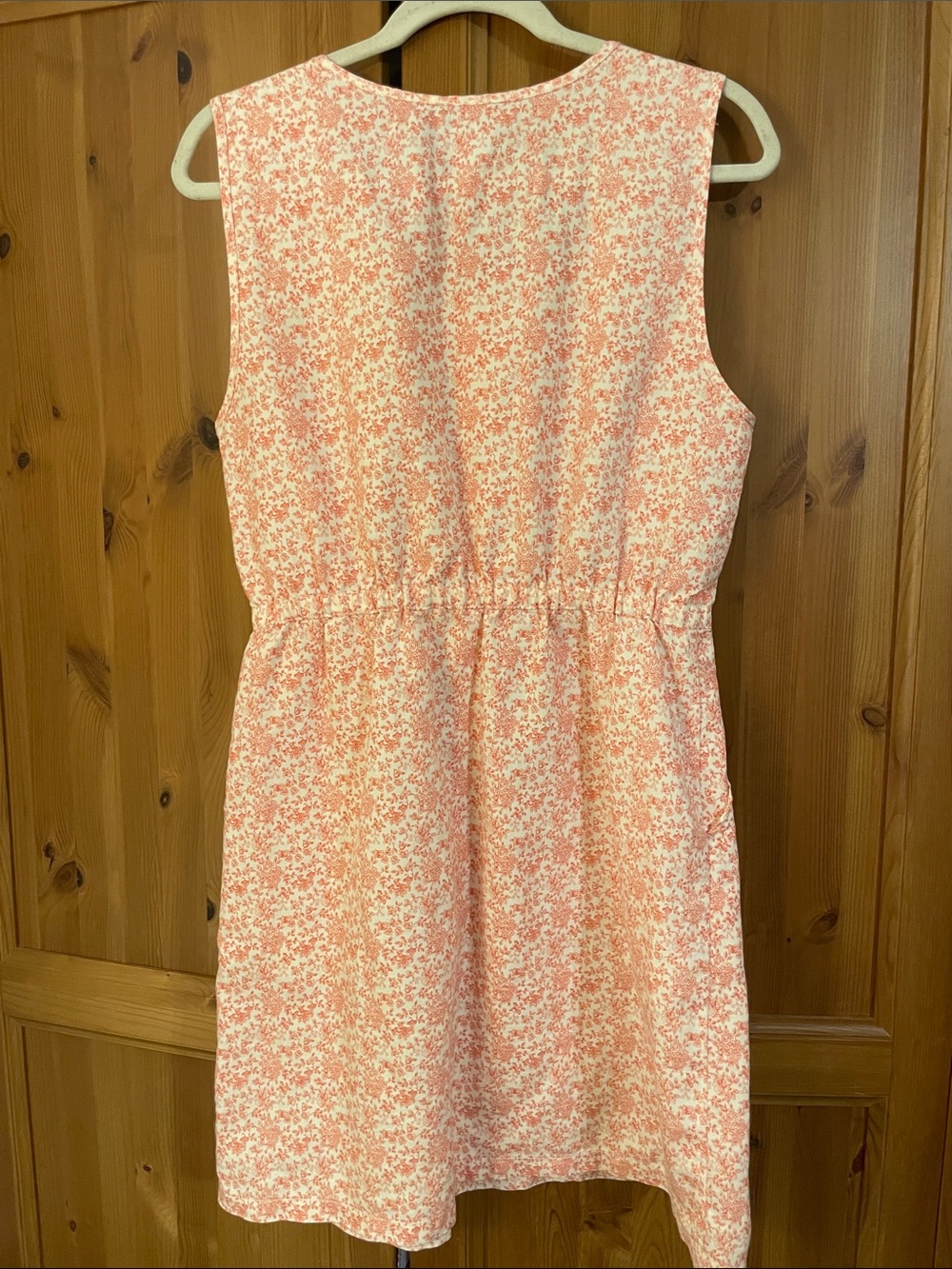 J. Crew Coral Pink Floral Sleeveless Dress - Picture 4 of 5